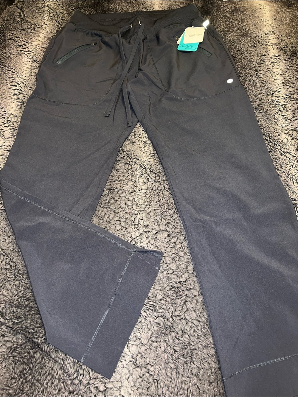 Cherokee Women's Black Drawstring Jogger Pants